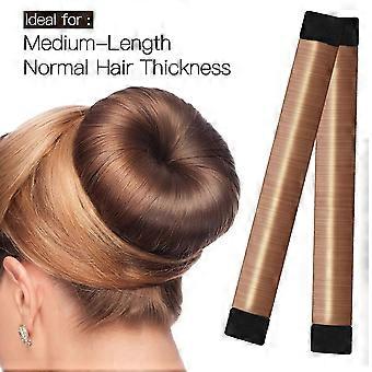 (Pack Of 2) Beautiful French Braid Hair Ladies Bun Making Tool For Women
