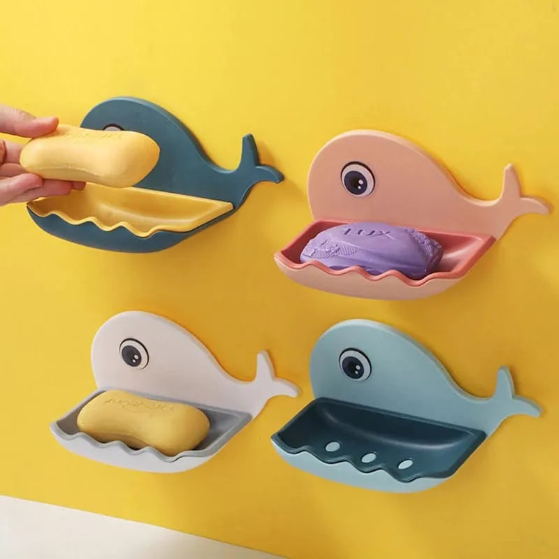 Buy 1 Get 1 Free Offer Self-Adhesive Wall Mounted Whale Soap Holder