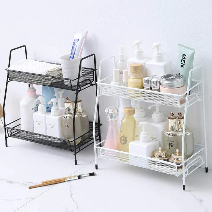 Multipurpose Portable 2-Tier Metal Stand For Kitchen & Bathroom & In just Rs 1699 with 10 Days Money Back Guarantee for Customer Satisfaction.