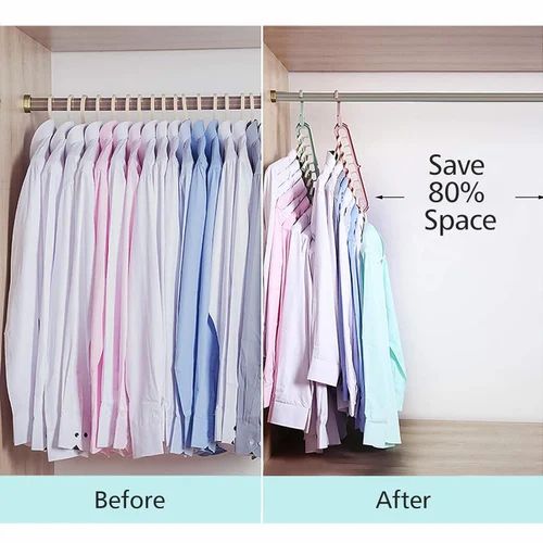 (Pack of 15) 9 Hole Rotatable Hanger Space Saving Organizer