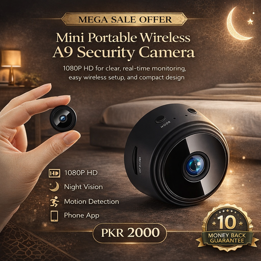 Mega Sale Offer - Mini Portable Wireless A9 Security Camera 1080P HD