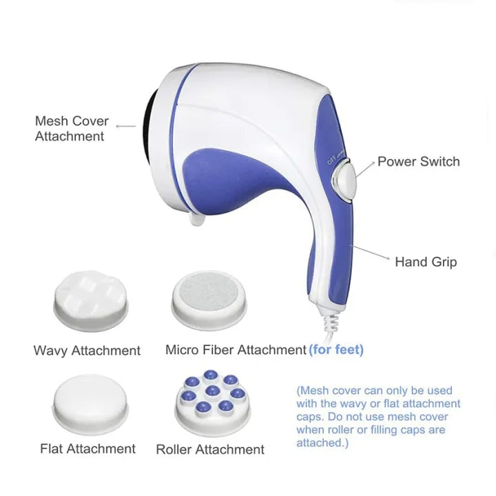 Electric Relax and Spin Tone Handheld Full Body Massager For Men and Women Use