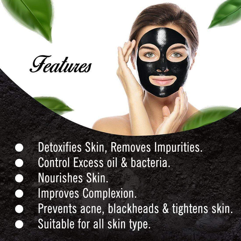 Pack of 2 Charcoal Anti-Blackhead Peel off Mask for Remove Acne Blackheads (2 Pcs)