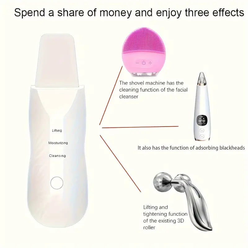 Face Skin Scrubber Moisturizer Pore Facial Cleanser Beauty Device For Women