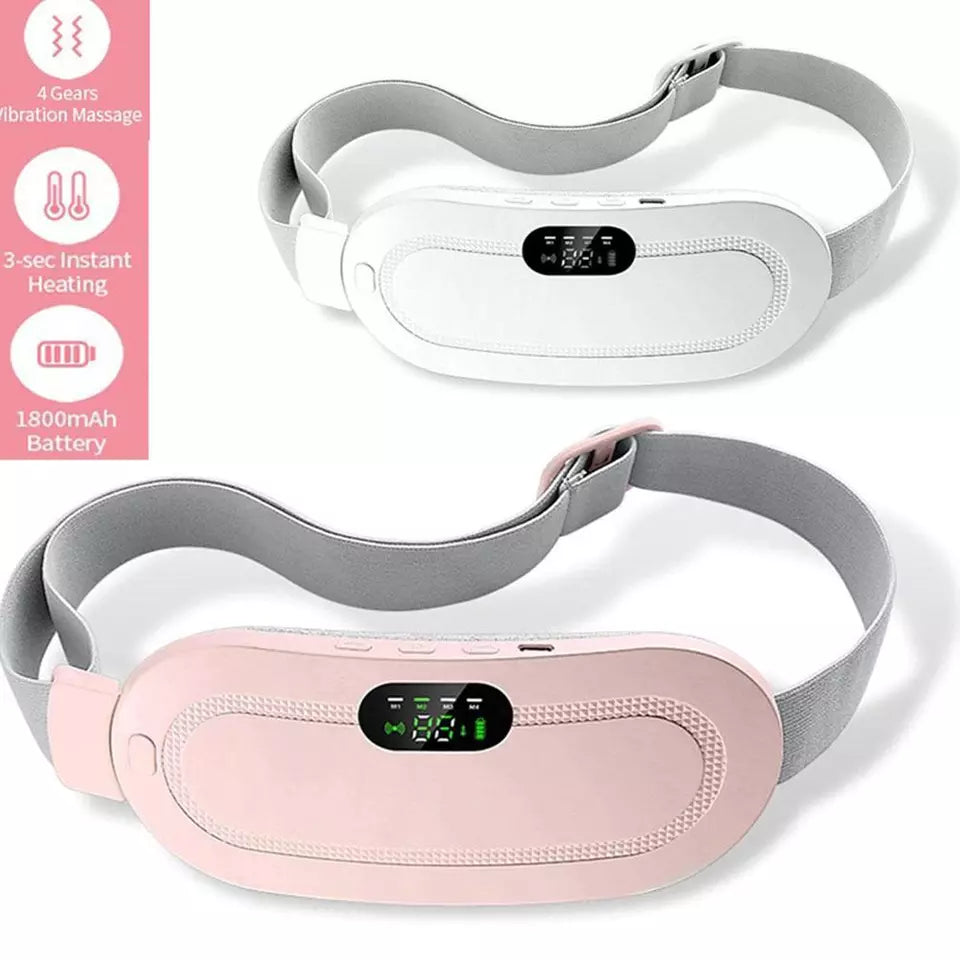 Portable Menstrual Heating Pad with 3 Heat Levels & 3 Vibration Massage Modes